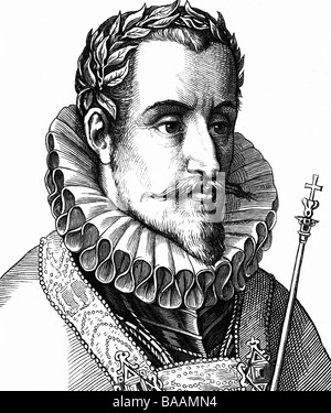 Ferdinand III, 13.7.1608 - 2.4.1657, Holy Roman Emperor, 22.12.1636 - 13.7.1608, portrait, steel engraving, 19th century, Artist's Copyright has not to be cleared Stock Photo