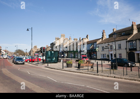 Galgate wide main street in market town centre. Barnard Castle Teesdale County Durham England UK Britain Stock Photo