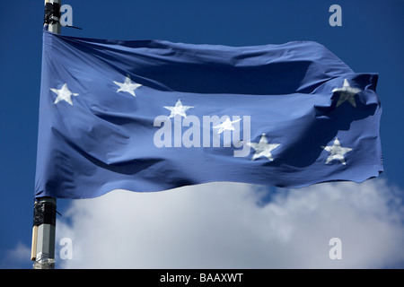 The starry plough flag flying originally used by the Irish Citizen Army but later by the Irish National Liberation Army INLA Stock Photo