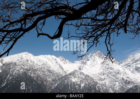 Kinnaur, Himalayan range, Himachal Pradesh, India Stock Photo