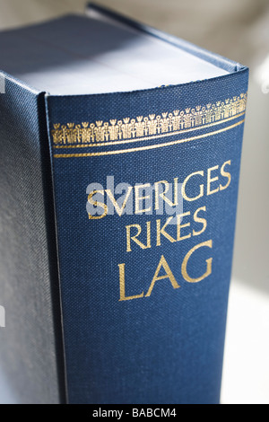 The Swedish statue book close-up Stock Photo