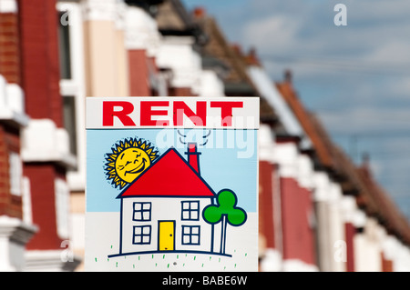 House for rent London England UK Stock Photo