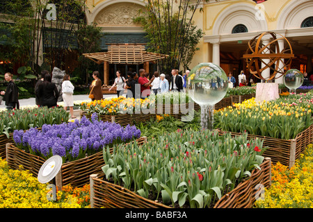 the conservatory and botanical gardens within the bellagio hotel and casino las vegas boulevard las vegas nevada usa Stock Photo