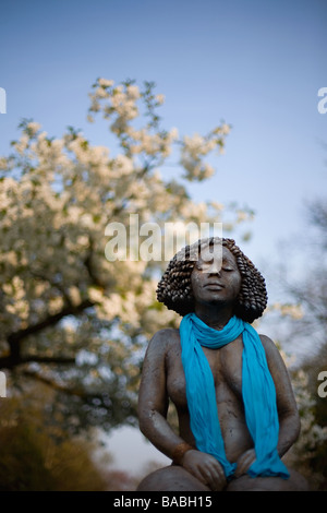 Statue in Keukenhof Gardens in the Netherlands Stock Photo