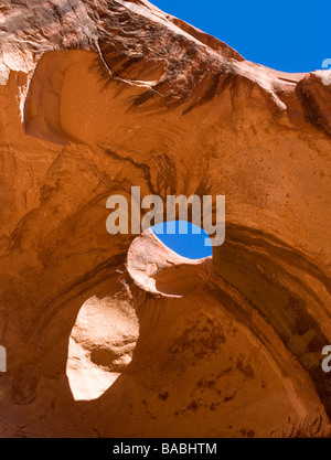Big Hogan Arch in Monument Valley Navajo tribal park, Arizona, USA Stock Photo