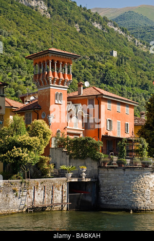 Villa at Sala Comacina, Lake Como, Italy Stock Photo