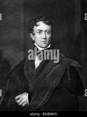 Lambton, John George, 1st Earl von Durham, 12.4.1792 - 28.6.1840, British politician, halb length, steel engraving by H. H. Hall after drawing by J. Stewart, circa 1835, Artist's Copyright has not to be cleared Stock Photo
