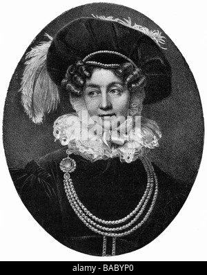 Thurn und Taxis, Therese Mathilde Princess of, 5.7.1773 - 12.2.1839, portrait, after contemporary lithograph, 19th century, Stock Photo