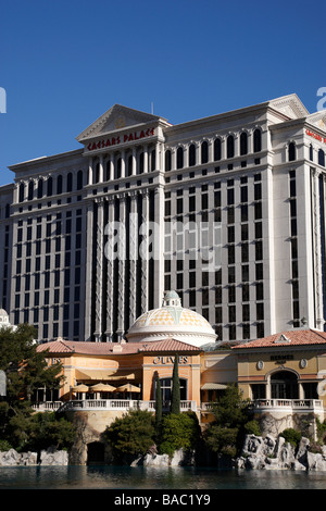 caesars palace with the shops of the bellagio in the foreground las vegas boulevard las vegas nevada usa Stock Photo