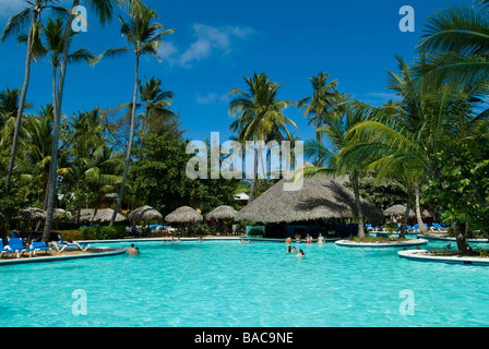 Ocean Bavaro Spa Beach Resort (now Barcelo Dominican Beach), Punta Cana, Dominican Republic Stock Photo