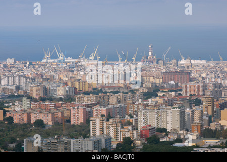 View of Palermo from Monreale, Sicily, Italy Stock Photo