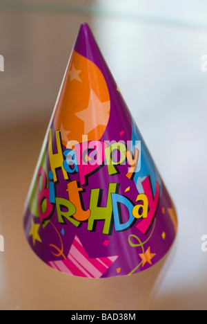 Birthday cone hat Stock Photo