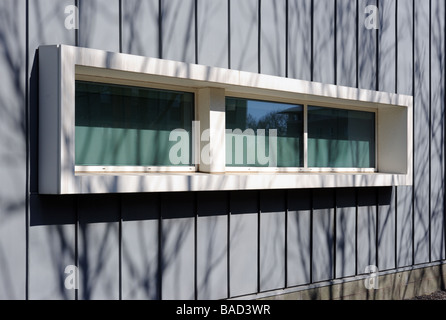 Window detail, Management School. Lancaster University, Lancashire, England, United Kingdom, Europe. Stock Photo