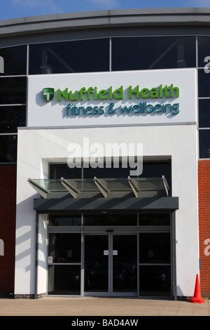 A Nuffield Health, Fitness & Wellbeing Centre in a U.K. city. Stock Photo