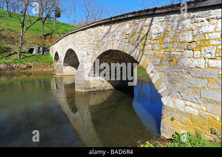 USA Maryland Washington County Antietam National Battlefield National Park Service Burnside Bridge Stock Photo