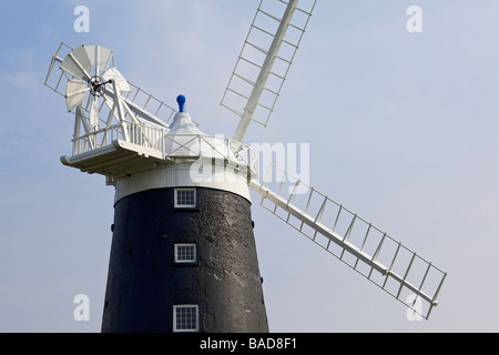 Burnham Overy tower mill at Burnham Market in Norfolk Stock Photo