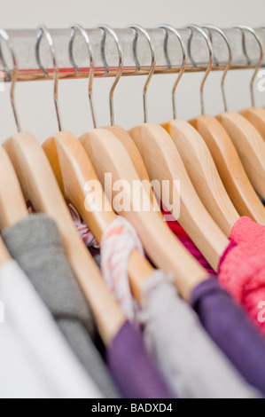 Clothes Hangers Stock Photo