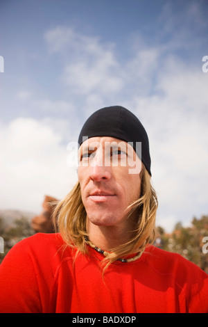 Portrait of Man, Garden of the Gods Park, Colorado Springs, Colorado, USA Stock Photo