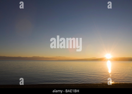 Sunrise over Lake Tahoe, California, USA Stock Photo