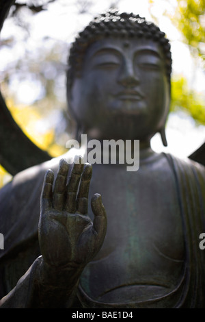 Buddha Statue at the Japanese Tea Garden in Golden Gate Park, San Francisco, California, USA Stock Photo