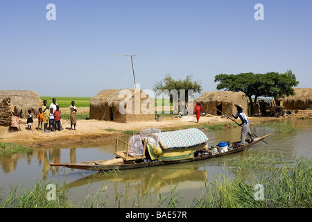 Mali, along Niger River Stock Photo