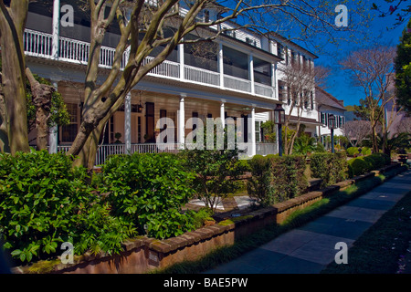 Architecture and Design of Mansion and Homes in Charleston South Carolina USA North America Stock Photo