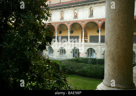 National Science and Technology Museum Leonardo da Vinci, cloistre, Milan, Lombardy, Italy Stock Photo