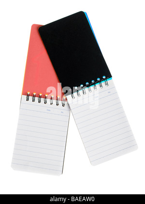 Notebook Paper sheets in a cell on a spiral Stock Photo