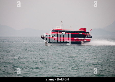 Turbojet, ferry company that makes the connection between Macau and Hong Kong. Stock Photo