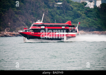 Turbojet, ferry company that makes the connection between Macau and Hong Kong. Stock Photo