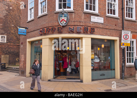 Cafe Nero the Italian coffee co. in York,Yorkshire,Uk Stock Photo