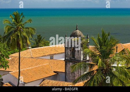 View over the rooftops and Convent of San Francisco, Olinda, Brazil, Brazil Stock Photo