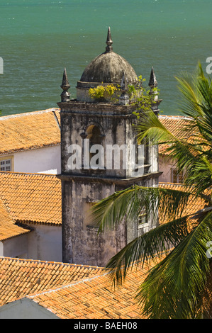 View over the Rooftops and Convent of San Francisco, Olinda, Brazil, Brazil Stock Photo