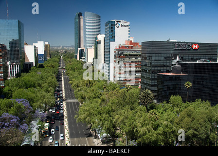 Paseo de la Reforma, Mexico city, Mexico Stock Photo