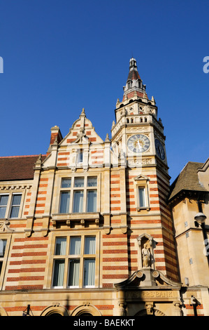 Clock Tower on the Lloyds TSB Bank building,Sidney Street Cambridge England UK Stock Photo