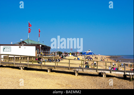 The beach at Southend on Sea in Essex.  Photo by Gordon Scammell Stock Photo