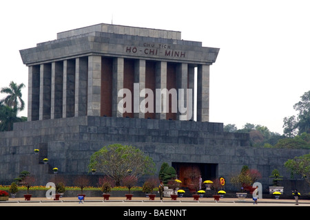The Ho Chi Minh Mausoleum in Hanoi Vietnam Stock Photo