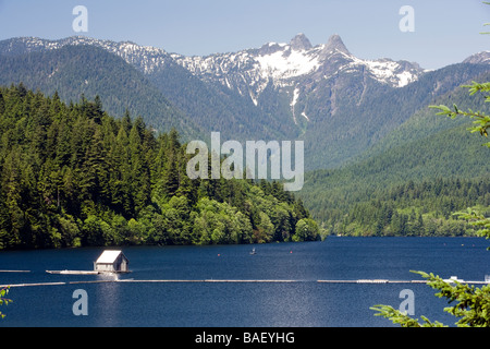 Capilano Lake - Capilano River Regional Park - North Vancouver, British Columbia Stock Photo