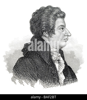 Wolfgang Amadeus Mozart Stock Photo