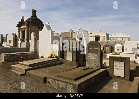 The Historic Municipal Cemetery in Punta Arenas, Chile, South America. Stock Photo