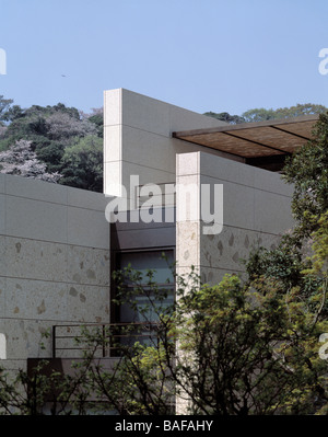 Kamakura House, Kamakura, Japan, Foster and Partners, Kamakura house facade detail. Stock Photo