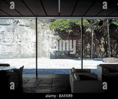 Kamakura House, Kamakura, Japan, Foster and Partners, Kamakura house sitting room. Stock Photo