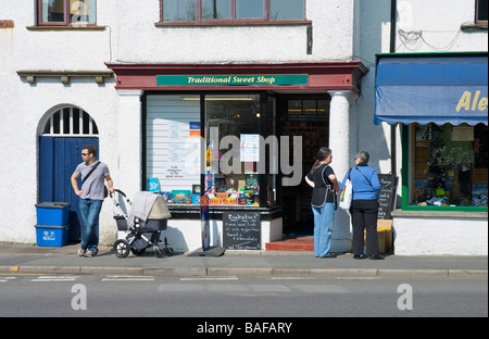 Traditional Sweet Shop in Windermere town, Lake District National Park, Cumbria, England UK Stock Photo