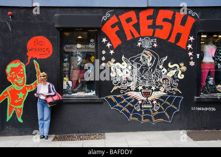 Store in Crown Alley Temple Bar District Dublin City County Dublin Ireland model released Stock Photo