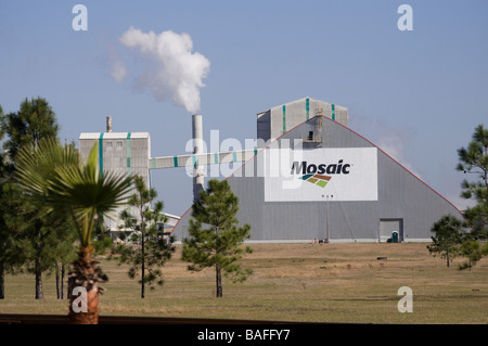 Phosphate mining facility at Bartow Florida Stock Photo