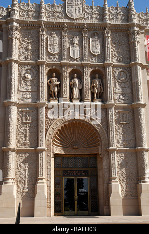 entrance to the museum of art plaza de panama balboa park san diego california usa Stock Photo