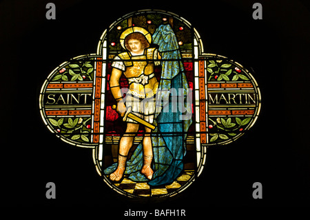 Stained Glass Window Windows Of Saint Martin Stock Photo