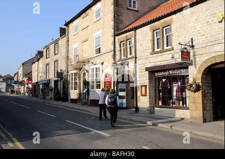 Street in small market town of Helmsley Yorkshire UK Stock Photo