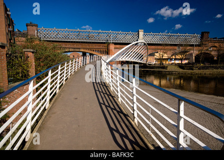 Merchant's Bridge Castlefield Manchester Stock Photo