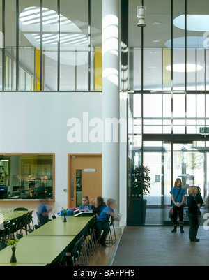 Samworth Enterprise Academy, Leicester, United Kingdom, Feilden Clegg Bradley Architects, Samworth enterprise academy dining Stock Photo